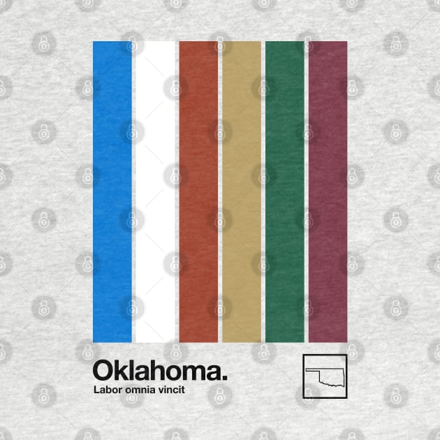 Oklahoma // Original Minimalist Artwork Poster Design by DankFutura